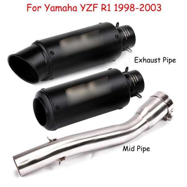 for yzf r1 1998-2003 motorcycle exhaust tip black muffler tube mid connect link pipe
for yzf r1 1998-2003 motorcycle exhaust tip black muffler tube mid connect link pipe