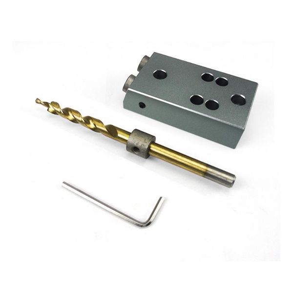 pocket hole jig accessories for wood dowel joinery drilling kit with 9.5mm 3/8" step drill bits twist bit plug for woodworking
pocket hole jig accessories for wood dowel joinery drilling kit with 9.5mm 3/8" step drill bits twist bit plug for woodworking