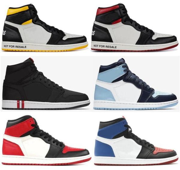 high og 1s satin black toe shattered backboard 3.0 obsidian basketball shoes men women 1 unc patent paris black sneakers with box