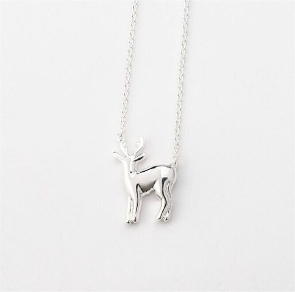 30 sika deer elk antler pendant necklace christmas moose reindeer fawn animal pendant clavicle simple children's gift jewelry, Silver
30 sika deer elk antler pendant necklace christmas moose reindeer fawn animal pendant clavicle simple children's gift jewelry, Silver