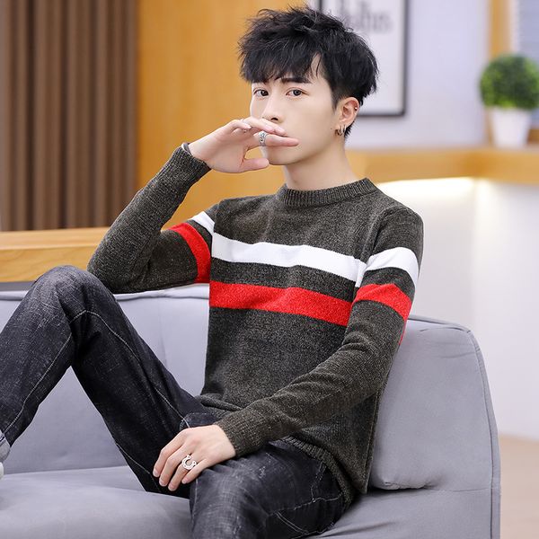 2019 new autumn winter fashion brand casual sweater men o-neck slim fit knitting men's sweaters pullovers male, White;black
2019 new autumn winter fashion brand casual sweater men o-neck slim fit knitting men's sweaters pullovers male, White;black