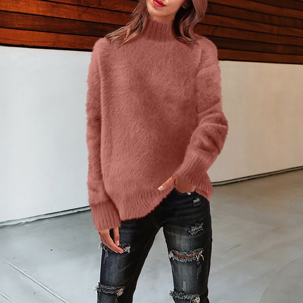 2019 new fall turtleneck sweaters women solid color long sleeve sweaters winter knitted casual pullovers j30, White;black 
2019 new fall turtleneck sweaters women solid color long sleeve sweaters winter knitted casual pullovers j30, White;black