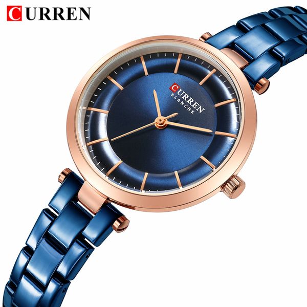 curren women watches luxury metal bracelet wristwatch classy fashion quartz clock blue female stainless steel dress watch, Slivery;brown
curren women watches luxury metal bracelet wristwatch classy fashion quartz clock blue female stainless steel dress watch, Slivery;brown