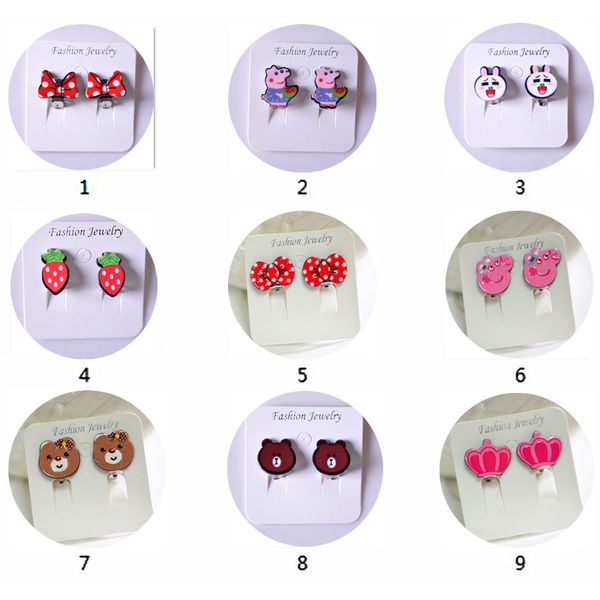 40 styles children ear clip-on earrings painless earless female fake earrings love cartoon invisible ear hanging ear bone clip, Red;brown
40 styles children ear clip-on earrings painless earless female fake earrings love cartoon invisible ear hanging ear bone clip, Red;brown