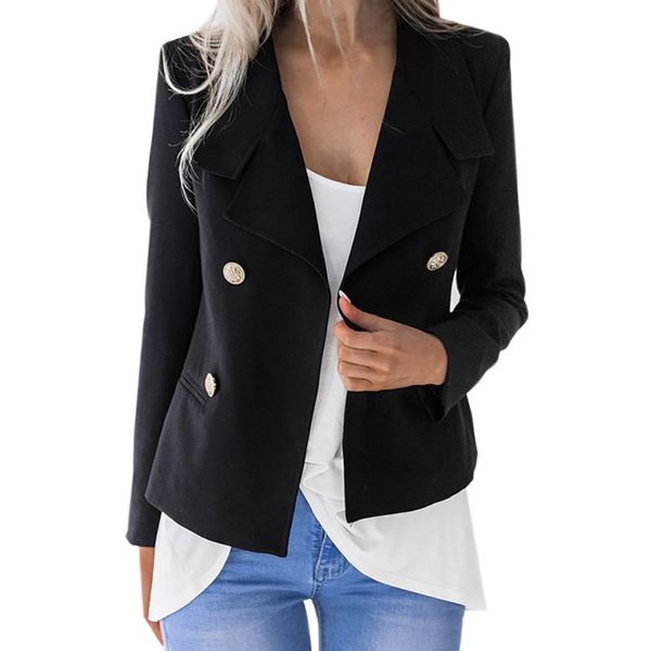 female chic design jacket office lady short blazers long sleeve buttons blazer casual outwears autumn slim solid blazer, White;black
female chic design jacket office lady short blazers long sleeve buttons blazer casual outwears autumn slim solid blazer, White;black
