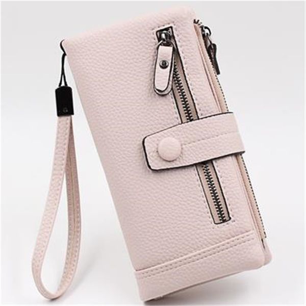 new women long purses zipper soft pu leather ladies clutch bags with card holder wristband wallet, Red;black
new women long purses zipper soft pu leather ladies clutch bags with card holder wristband wallet, Red;black
