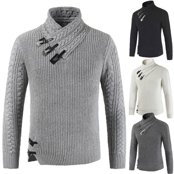 men sweater 2019 men's new half-turtleneck long-sleeved sweater with irregular hem knitwear long-sleeved, White;black
men sweater 2019 men's new half-turtleneck long-sleeved sweater with irregular hem knitwear long-sleeved, White;black