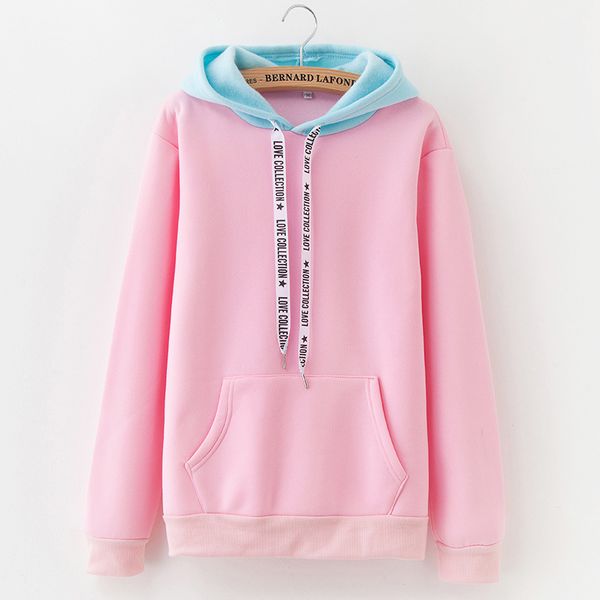 autumn fashion stitching sportswear 2019 new warm fleece women's hoodie casual pullover loose pocket harajuku sweatshirt, Black
autumn fashion stitching sportswear 2019 new warm fleece women's hoodie casual pullover loose pocket harajuku sweatshirt, Black