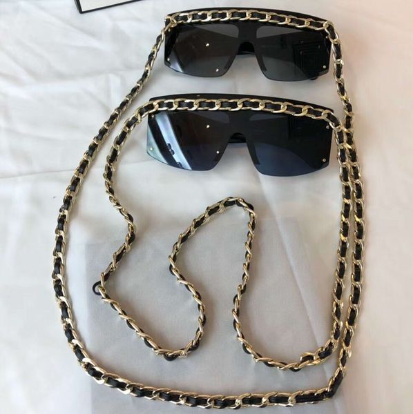 rimless oversize sunglasses with gold chain black sun sonnenbrille gafas de sol fashion sunglasses for women glasses with box, White;black
rimless oversize sunglasses with gold chain black sun sonnenbrille gafas de sol fashion sunglasses for women glasses with box, White;black