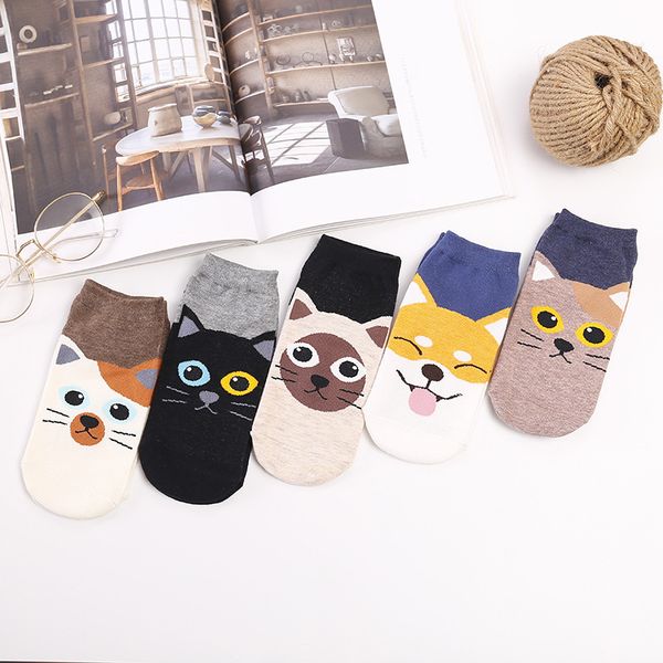 socks & hosiery peonfly 1 pair cartoon women funny cat dog printed cotton invisible cute animal girl ankle harajuku, Black;white
socks & hosiery peonfly 1 pair cartoon women funny cat dog printed cotton invisible cute animal girl ankle harajuku, Black;white