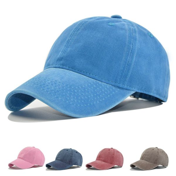 women's washed denim baseball cap curved brim cap female solid color sports hat, Blue;gray
women's washed denim baseball cap curved brim cap female solid color sports hat, Blue;gray