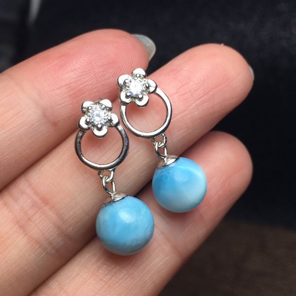 fine jewelry real 925 sterling silver 100% natural larimar gemstone earrings for women fine earrings, Golden;silver
fine jewelry real 925 sterling silver 100% natural larimar gemstone earrings for women fine earrings, Golden;silver
