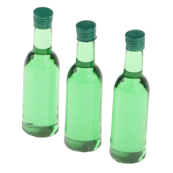 3pcs 1:12 dollhouse miniature pvc beer wine bottles green model dining room accessories
3pcs 1:12 dollhouse miniature pvc beer wine bottles green model dining room accessories