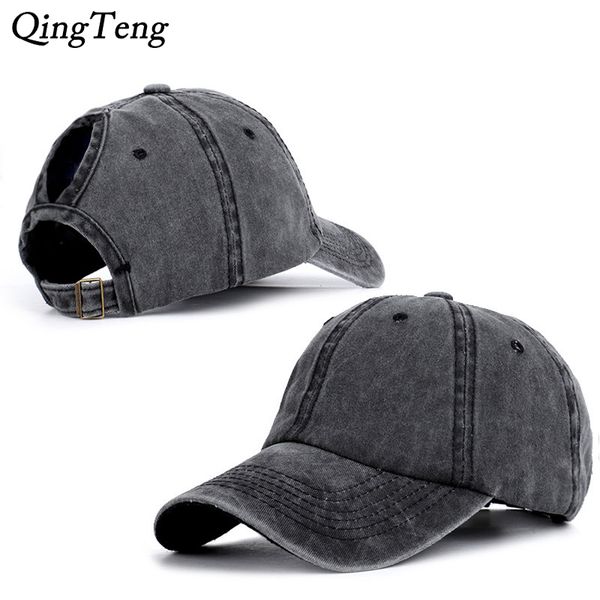 2019 new washed cotton solid color ponytail baseball cap stylish casual messy bun hip hop caps female adjustable snapback hat, Blue;gray
2019 new washed cotton solid color ponytail baseball cap stylish casual messy bun hip hop caps female adjustable snapback hat, Blue;gray
