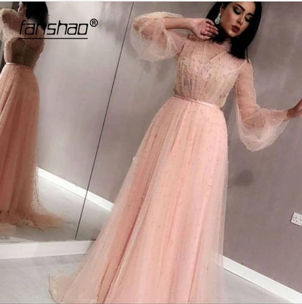 pink muslim evening dresses tulle beads long sleeves lantern illusion islamic dubai saudi arabic long evening gown prom dress, White;black
pink muslim evening dresses tulle beads long sleeves lantern illusion islamic dubai saudi arabic long evening gown prom dress, White;black