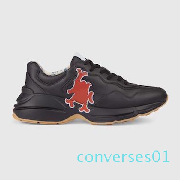 mens rhyton casual shoes dad sneaker paris fashion luxury designer women shoe platform sports strawberry wave mouth tiger web print co01, Black
mens rhyton casual shoes dad sneaker paris fashion luxury designer women shoe platform sports strawberry wave mouth tiger web print co01, Black