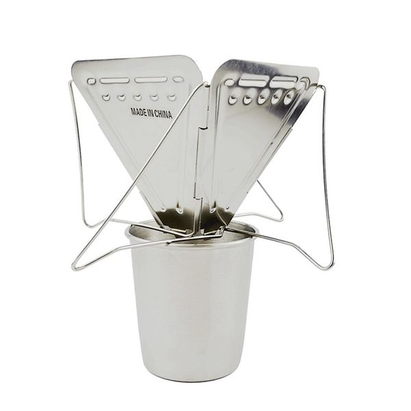 outdoor camping folding portable coffee drip rack foldable coffee maker stainless steel
outdoor camping folding portable coffee drip rack foldable coffee maker stainless steel