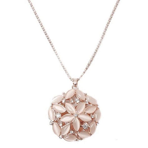 women cubic zirconia flower long adjustable chain pendant sweater necklace (cat's eye stone, Silver
women cubic zirconia flower long adjustable chain pendant sweater necklace (cat's eye stone, Silver