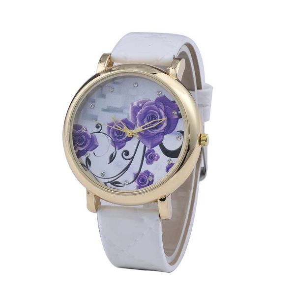 laser printed rose dial diamond dial valentine's day gift women's watch, Slivery;brown
laser printed rose dial diamond dial valentine's day gift women's watch, Slivery;brown