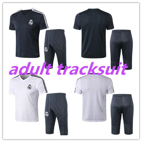 real madrid football tracksuit 18 19 short sleeve soccer training kits men's sports jerseys 3/4 pants adult's thai quality soccer, Black
real madrid football tracksuit 18 19 short sleeve soccer training kits men's sports jerseys 3/4 pants adult's thai quality soccer, Black