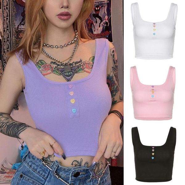 button tank fashion womens purple vest off shoulder halter blusa shirt summer slim crop camisole, Black;white
button tank fashion womens purple vest off shoulder halter blusa shirt summer slim crop camisole, Black;white