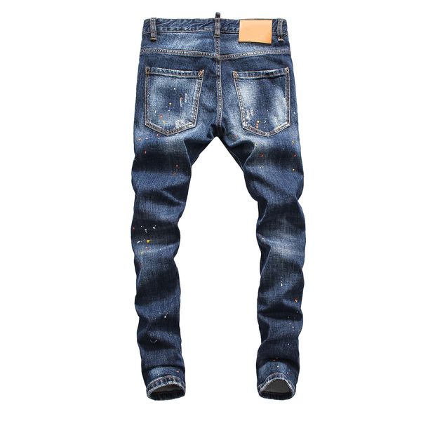 luxury designer mens tear jeans navy cotton fashion dsn21 tight spring and autumn mens pants new fashion designer, Blue
luxury designer mens tear jeans navy cotton fashion dsn21 tight spring and autumn mens pants new fashion designer, Blue