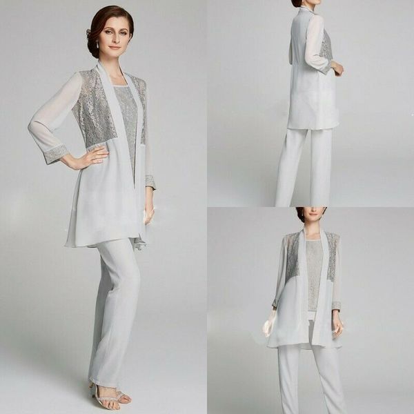 mother of the bride dress pant suit 3/4 sleeve applique plus size chiffon silver long custom made vestido de madrinha, Black;red
mother of the bride dress pant suit 3/4 sleeve applique plus size chiffon silver long custom made vestido de madrinha, Black;red