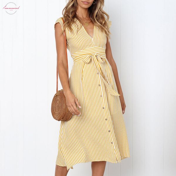 women v neck twill striped dress vintage button lace up bow party dress elegant sleeveless midi dresses vestido, Black;gray
women v neck twill striped dress vintage button lace up bow party dress elegant sleeveless midi dresses vestido, Black;gray