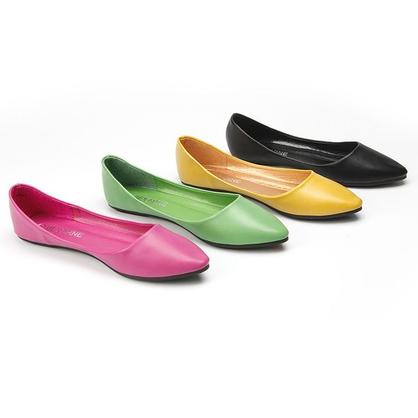 women flats shoes pointed toe shallow mouth woman boat shoes comfortable big size 35-43 ladies shoe candy colors zapatos mujer, Black
women flats shoes pointed toe shallow mouth woman boat shoes comfortable big size 35-43 ladies shoe candy colors zapatos mujer, Black