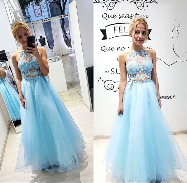 two pieces sky blue elegant evening formal dresses 2019 sequined prom dress evening gowns evening wear vestidos robe de soiree abendkleider, Black;red
two pieces sky blue elegant evening formal dresses 2019 sequined prom dress evening gowns evening wear vestidos robe de soiree abendkleider, Black;red