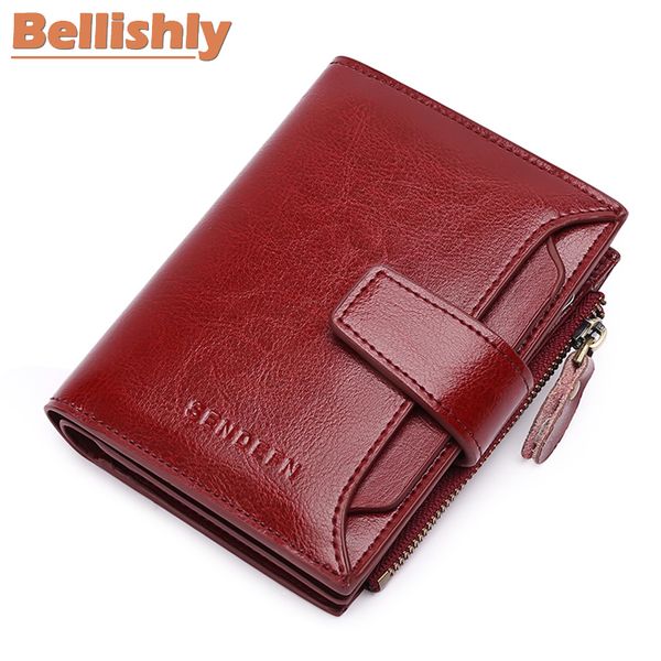 bellishly women genuine leather short wallet magic wallet female zipper coin pocket purse ladies's casual brieftasche for woman, Red;black
bellishly women genuine leather short wallet magic wallet female zipper coin pocket purse ladies's casual brieftasche for woman, Red;black