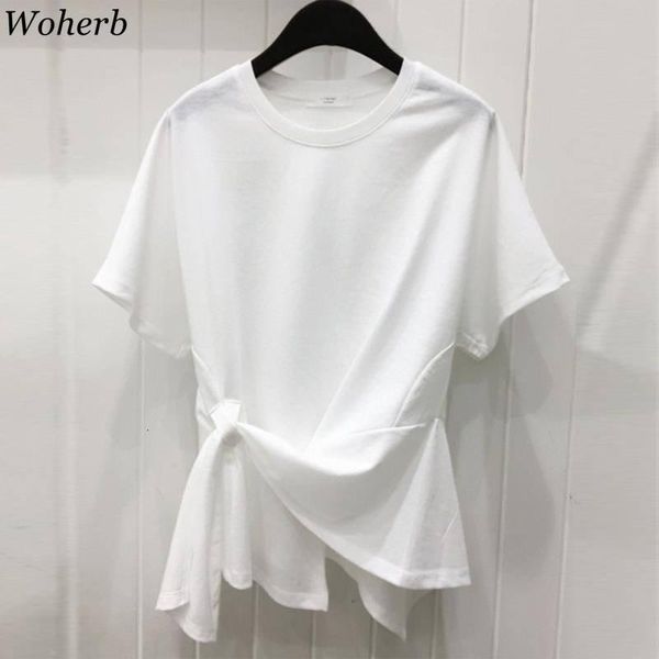 t summer shirt women short sleeve irregular bandage tshirt loose korean clothes white black shirts camisetas lady
t summer shirt women short sleeve irregular bandage tshirt loose korean clothes white black shirts camisetas lady