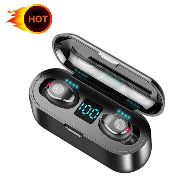 1 PCS F9 TWS Wireless Bluetooth 5.0 наушники Батарея LED дисплей с 2000mAh Power Bank Сенсорное управление
1 PCS F9 TWS Wireless Bluetooth 5.0 наушники Батарея LED дисплей с 2000mAh Power Bank Сенсорное управление