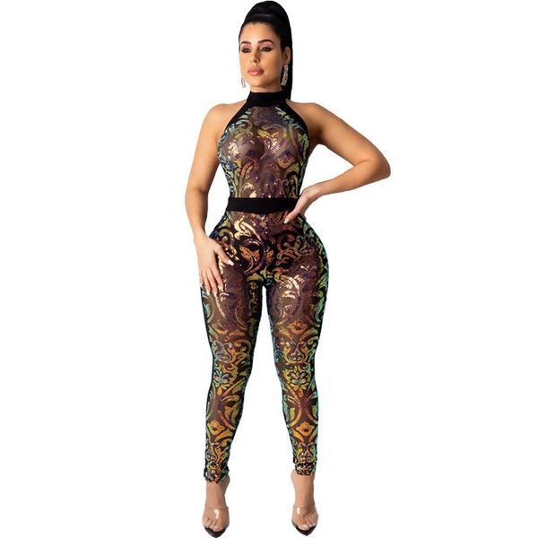 vintage sequined shiny jumpsuits lady stand collar backless catsuits club party sleeveless jumpsuits, Black;white
vintage sequined shiny jumpsuits lady stand collar backless catsuits club party sleeveless jumpsuits, Black;white