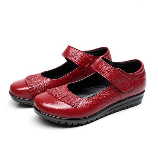 promotion black red flat shoes woman genuine leather shoes casual soft comfort non-slip mother women flats large size
promotion black red flat shoes woman genuine leather shoes casual soft comfort non-slip mother women flats large size
