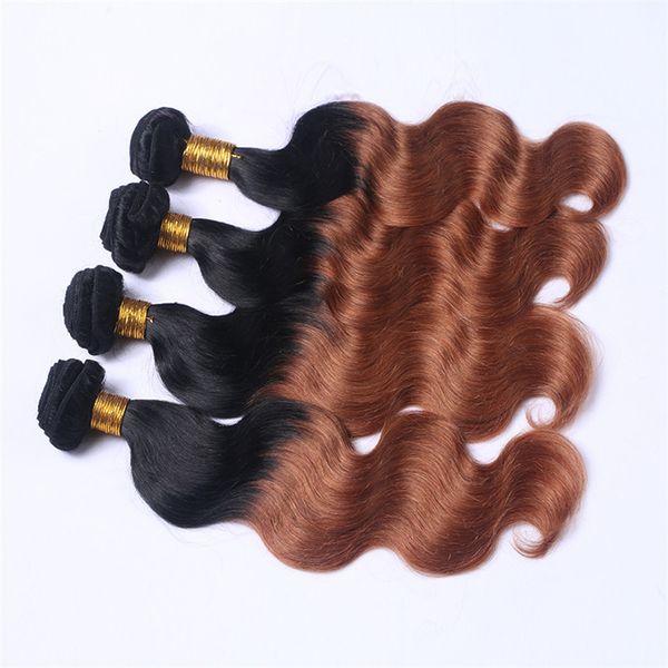 26-30 inch 2 tone ombre hair bundles body wave brazilian virgin hair 3 or 4 bundles 1b/33 color 100% human hair extension, Black
26-30 inch 2 tone ombre hair bundles body wave brazilian virgin hair 3 or 4 bundles 1b/33 color 100% human hair extension, Black