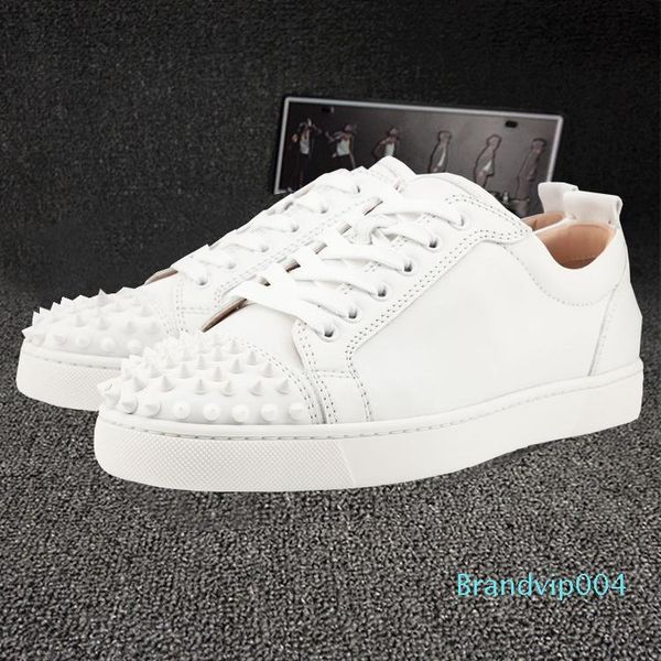 fashion designer spikes flats shoes red bottom shoes for women mens party lovers genuine leather sneakers, Black
fashion designer spikes flats shoes red bottom shoes for women mens party lovers genuine leather sneakers, Black