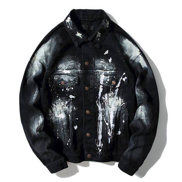 men designer jacket new bb casual men women locomotive luxury graffiti distressed denim jacket fashion street hip-hop coat, Black;brown
men designer jacket new bb casual men women locomotive luxury graffiti distressed denim jacket fashion street hip-hop coat, Black;brown