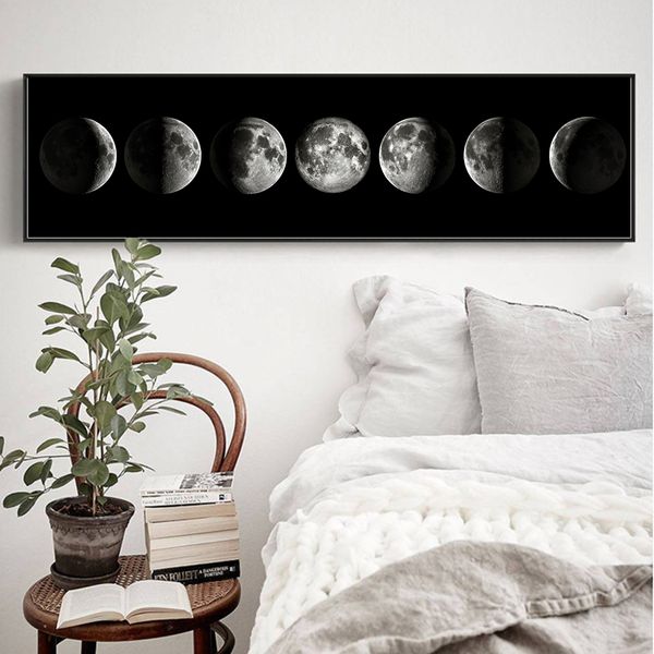 the moon phase black white posters canvas art prints nordic wall art abstract painting wall picture for living room home decor
the moon phase black white posters canvas art prints nordic wall art abstract painting wall picture for living room home decor