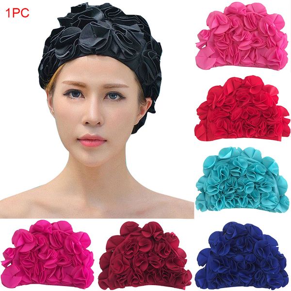bathing women swimming cap flexible sports pool nylon protect hair casual waterproof elastic seaside solid flowers outdoor
bathing women swimming cap flexible sports pool nylon protect hair casual waterproof elastic seaside solid flowers outdoor