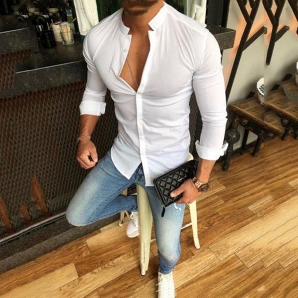 men fashion brand casual shirts men 2020 korean fashion long sleeve dress shirt business social camisa masculina white 2020 new, White;black
men fashion brand casual shirts men 2020 korean fashion long sleeve dress shirt business social camisa masculina white 2020 new, White;black