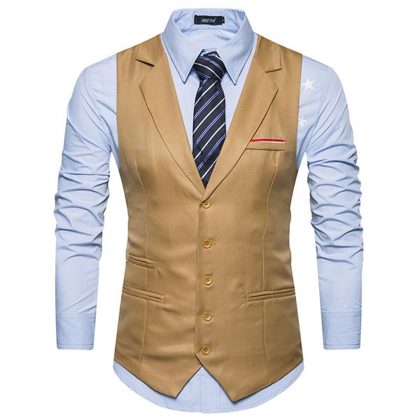 yuwaijiaren new european style slim single breasted sleeveless jacket 2018 new waistcoat men suit vest men's vests, Black;white
yuwaijiaren new european style slim single breasted sleeveless jacket 2018 new waistcoat men suit vest men's vests, Black;white