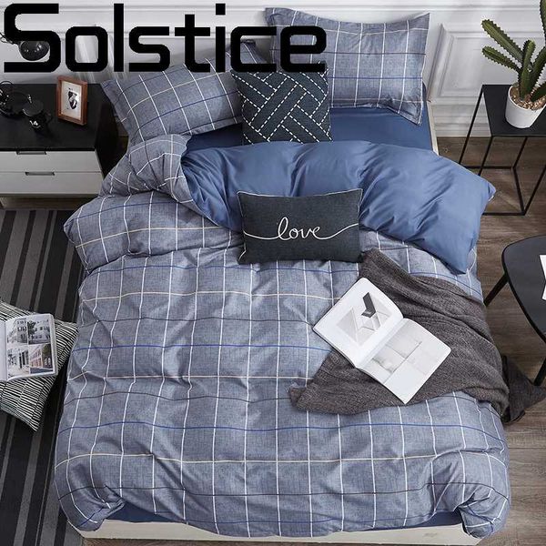 solstice fashion classic blue plaid duvet cover set king size bed set bedding bed sheet linen bedclothes pillowcases
solstice fashion classic blue plaid duvet cover set king size bed set bedding bed sheet linen bedclothes pillowcases