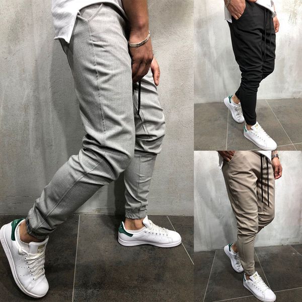 новые осенние мужские твердые slim fit брюки спортивный костюм днища stiped тощие бегуны длинные спортивные брюки, Black
новые осенние мужские твердые slim fit брюки спортивный костюм днища stiped тощие бегуны длинные спортивные брюки, Black