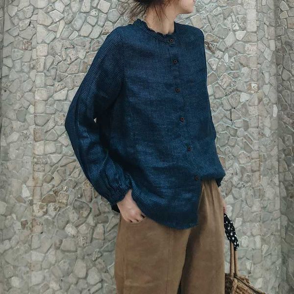 new women's large art cotton linen bird pattern ear collar long sleeve shirt 2020-04, White
new women's large art cotton linen bird pattern ear collar long sleeve shirt 2020-04, White