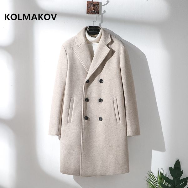 2019 autumn winter coat men's fashion casual trench coat windbreakers male wool overcoat men double breasted jacket, Black 
2019 autumn winter coat men's fashion casual trench coat windbreakers male wool overcoat men double breasted jacket, Black