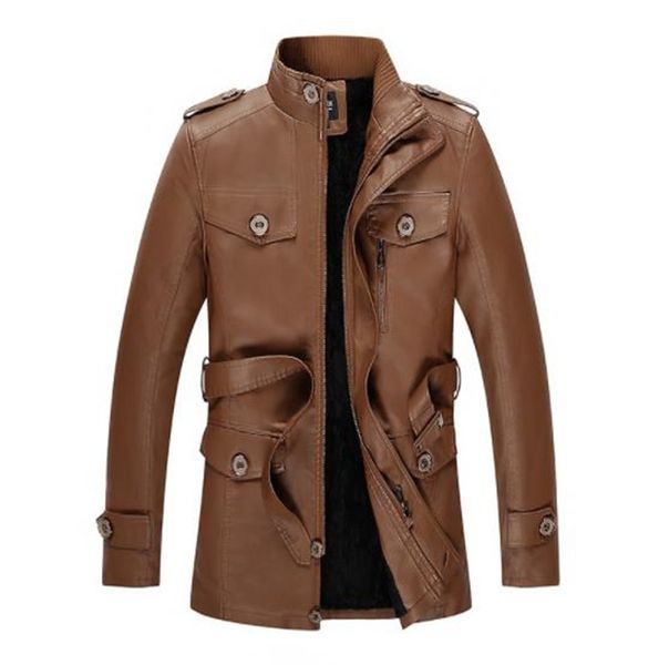 mens winter дизайнерские повседневные pu куртки стенд воротник длинным рукавом сплошной цвет homme одежда бизнес мода повседневная одежда, Black
mens winter дизайнерские повседневные pu куртки стенд воротник длинным рукавом сплошной цвет homme одежда бизнес мода повседневная одежда, Black