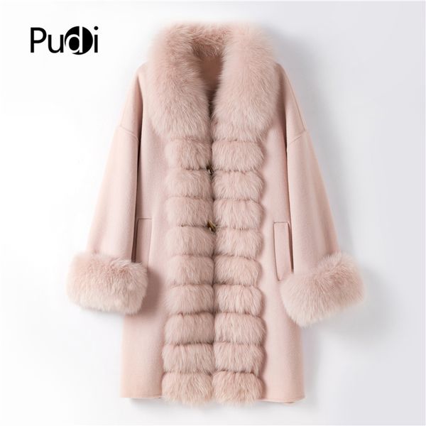 pudi women genuine wool & blends fur real fur collar winter coat lady warm jacket overcoat tx205605, Black
pudi women genuine wool & blends fur real fur collar winter coat lady warm jacket overcoat tx205605, Black