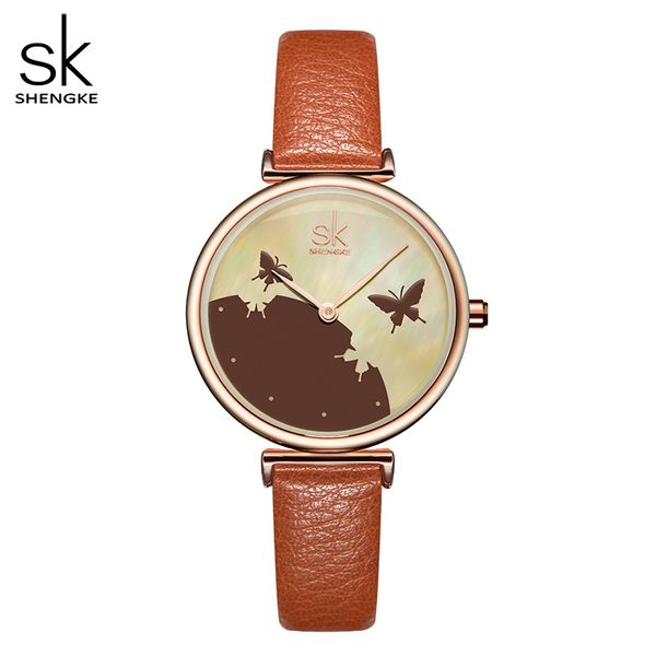 shengke women fashion blue quartz watch lady leather watchband высокое качество повседневные водонепроницаемые наручные часы подарок для жен, Slivery;brown
shengke women fashion blue quartz watch lady leather watchband высокое качество повседневные водонепроницаемые наручные часы подарок для жен, Slivery;brown