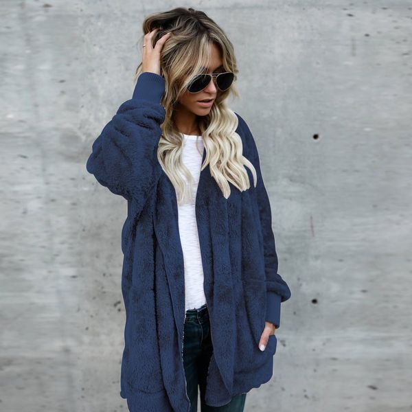 women's jackets winter autumn women jacket fluffy oversized cardigan casual warm loose long outwears pockets chic streetwear coat, Black;brown
women's jackets winter autumn women jacket fluffy oversized cardigan casual warm loose long outwears pockets chic streetwear coat, Black;brown